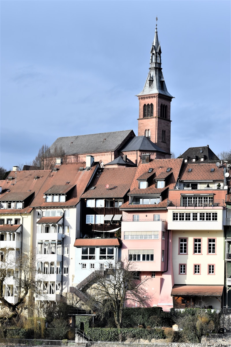 a large building with a clock tower on top of it